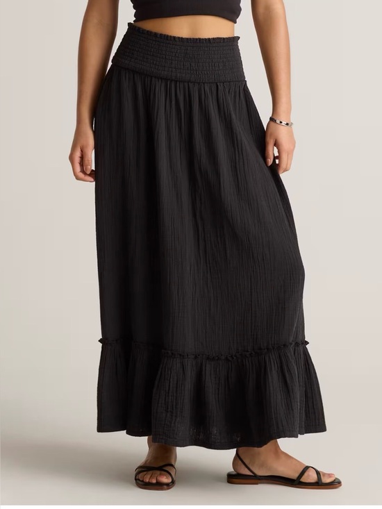 Quince Dresses & Skirts - Quince 100% Organic Cotton Gauze Smocked Maxi Skirt